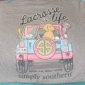 Simply Southern Lacrosse Tee- Medium